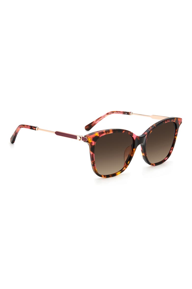dalilas 54mm round sunglasses, Alternate, color, HAVANA / BROWN GRAD