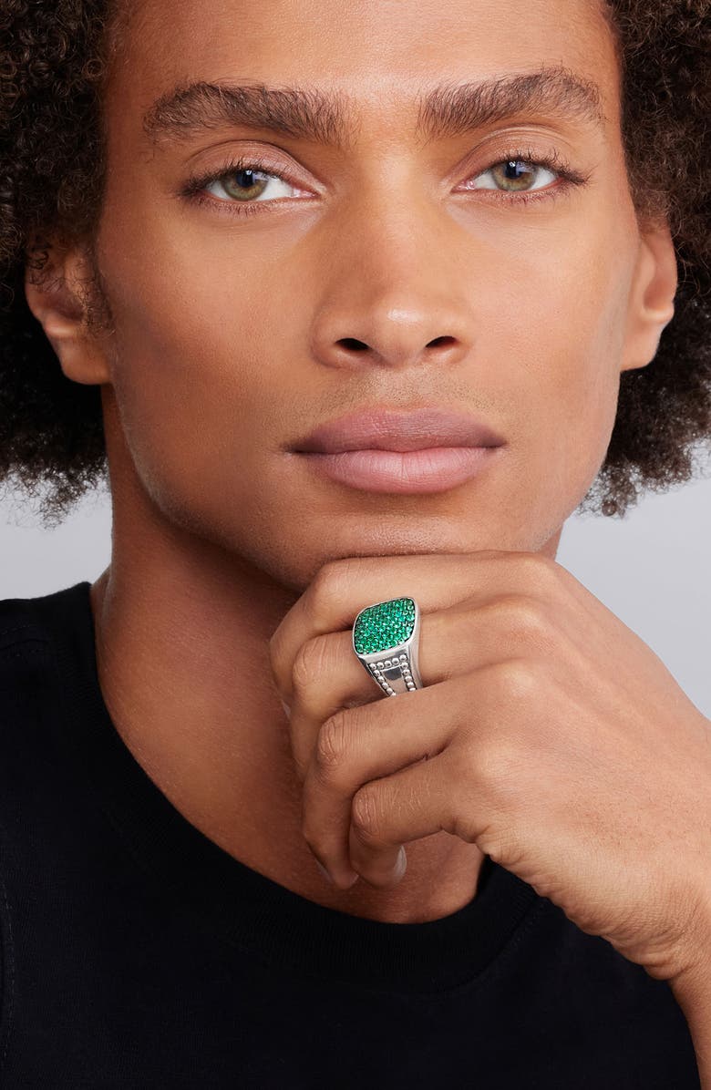 LAGOS Men's Anthem Diamond Ring, Alternate, color, Silver