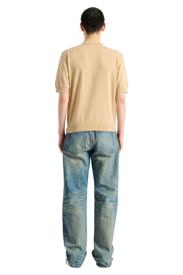 Embroidered Balmain Vintage polo, Alternate, color, beige