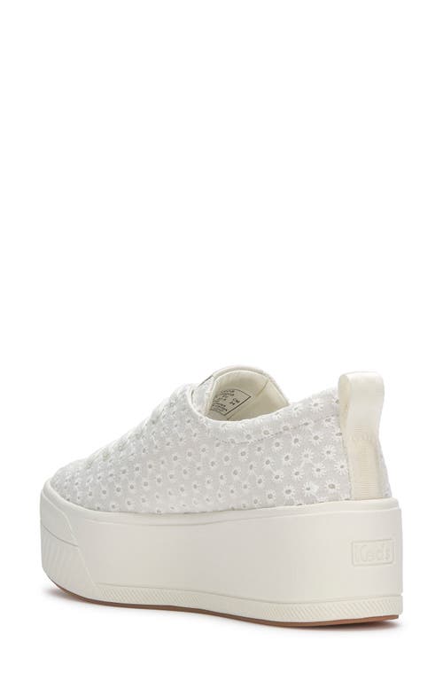 Keds Skyler Festival Eyelet Sneakers Snow White In White