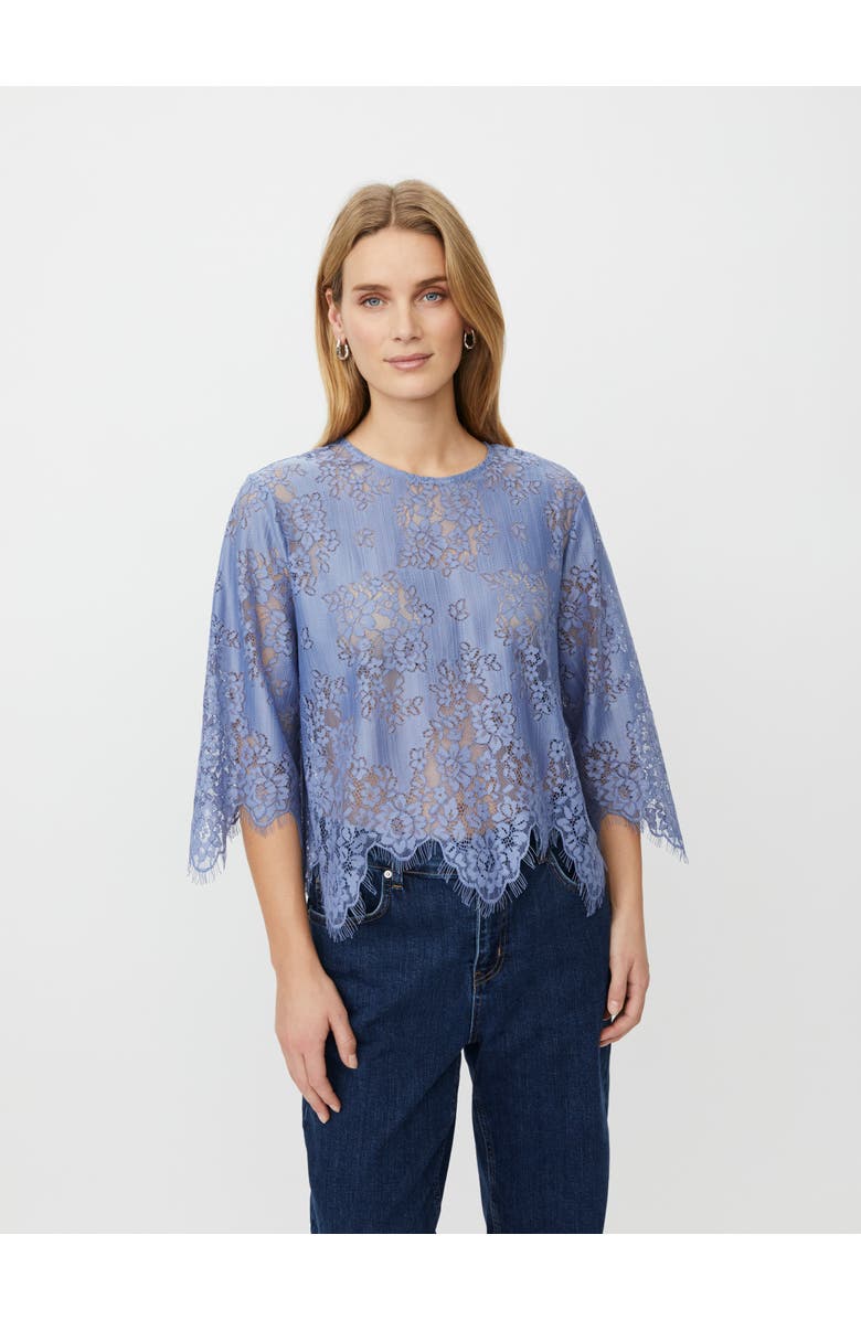 Masai Copenhagen MaBeldora Lace Top, Main, color, Stonewash