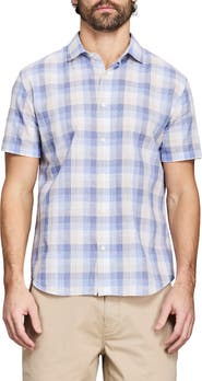 Billy Reid Hutcheson Plaid Short Sleeve Button-Up Shirt