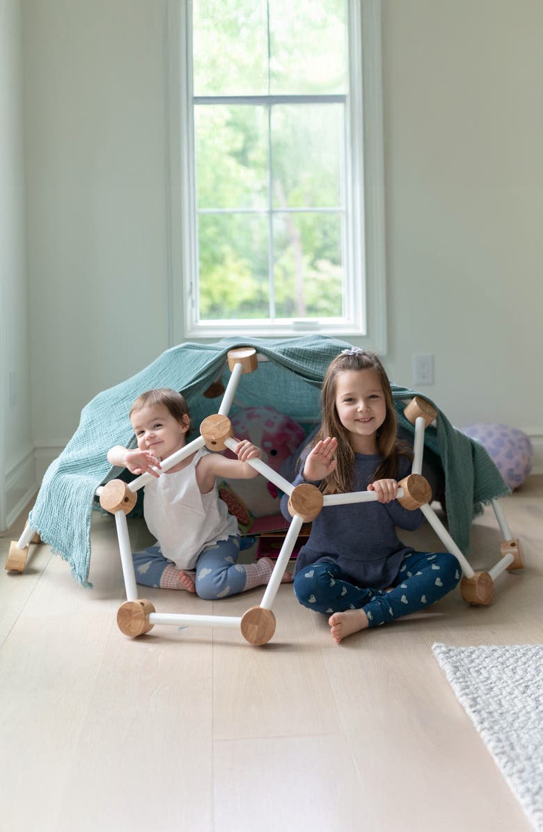 Little Partners Indoor Climbing Gym, Alternate, color, Soft White With Natural