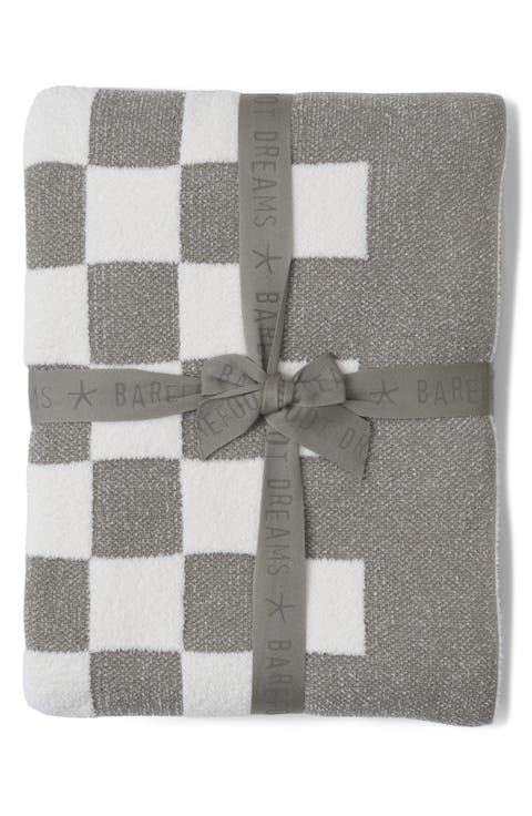 CozyChic™ Checkered Cotton Blend Throw Blanket