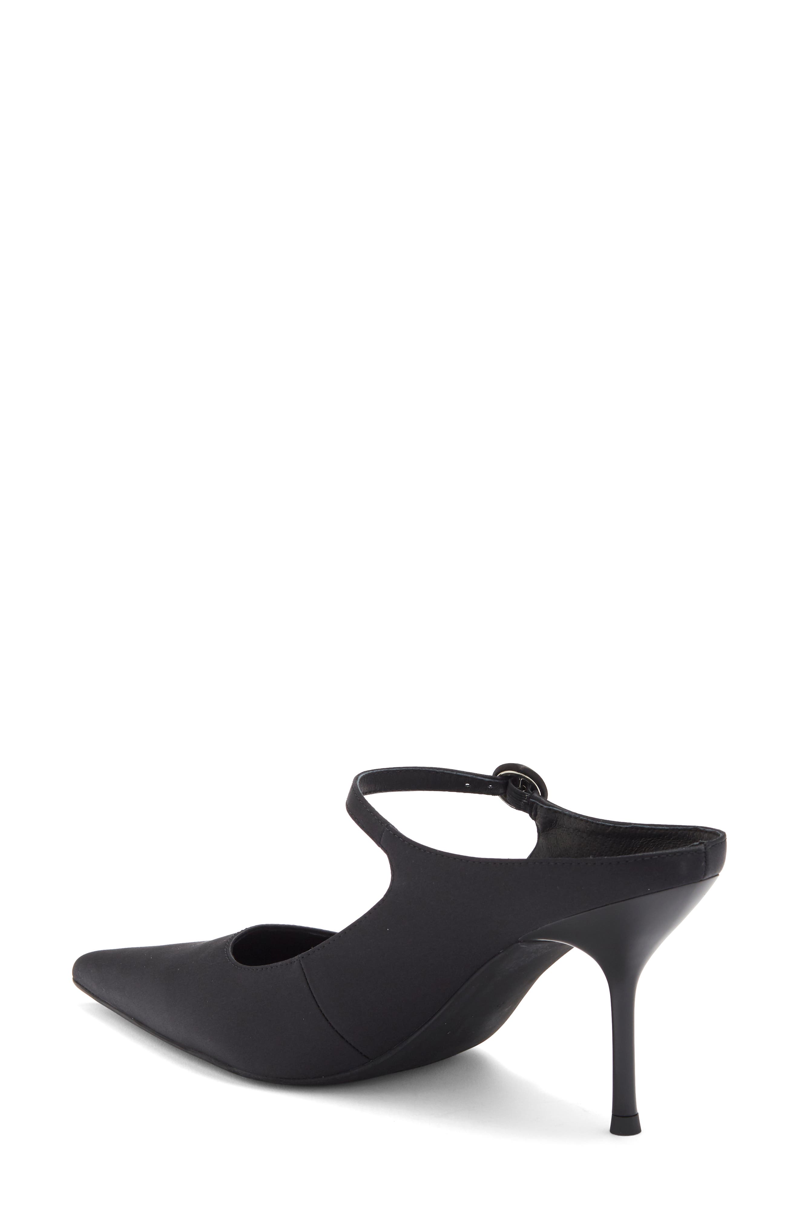Tiyera Pointed Toe Mule, Alternate, color, BLACK SILK