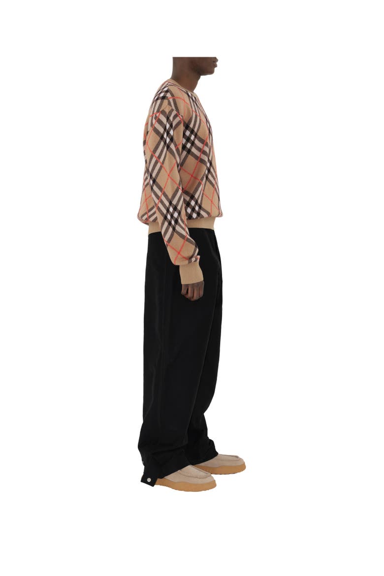 Check Wool Mohair Blend Sweater, Alternate, color, Sand beige