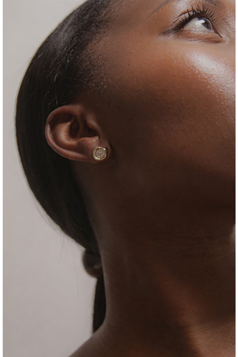 Lerino Crystal Stud Earrings In Gold, Alternate, color, Gold