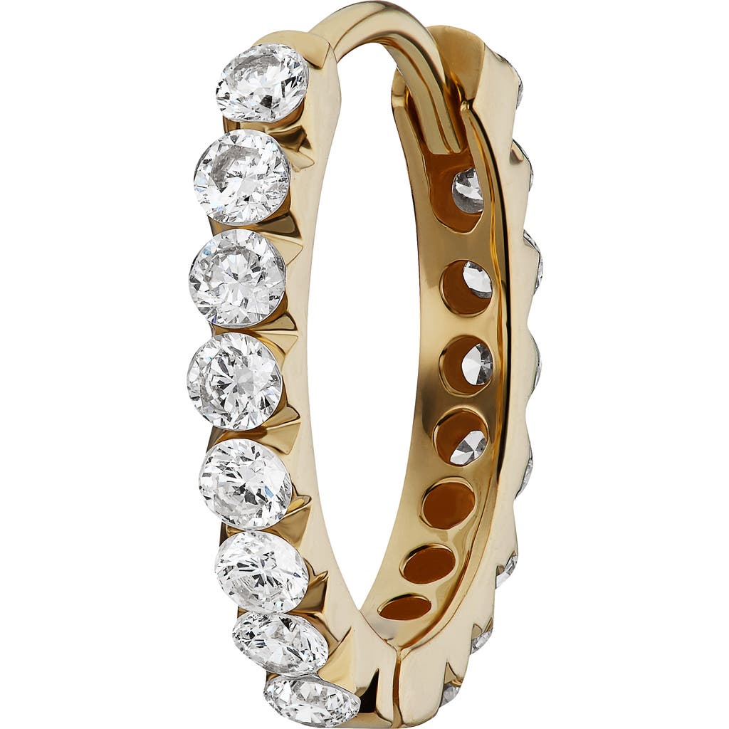 Maria Tash Invisible Set Diamond Single Clicker Hoop Earring