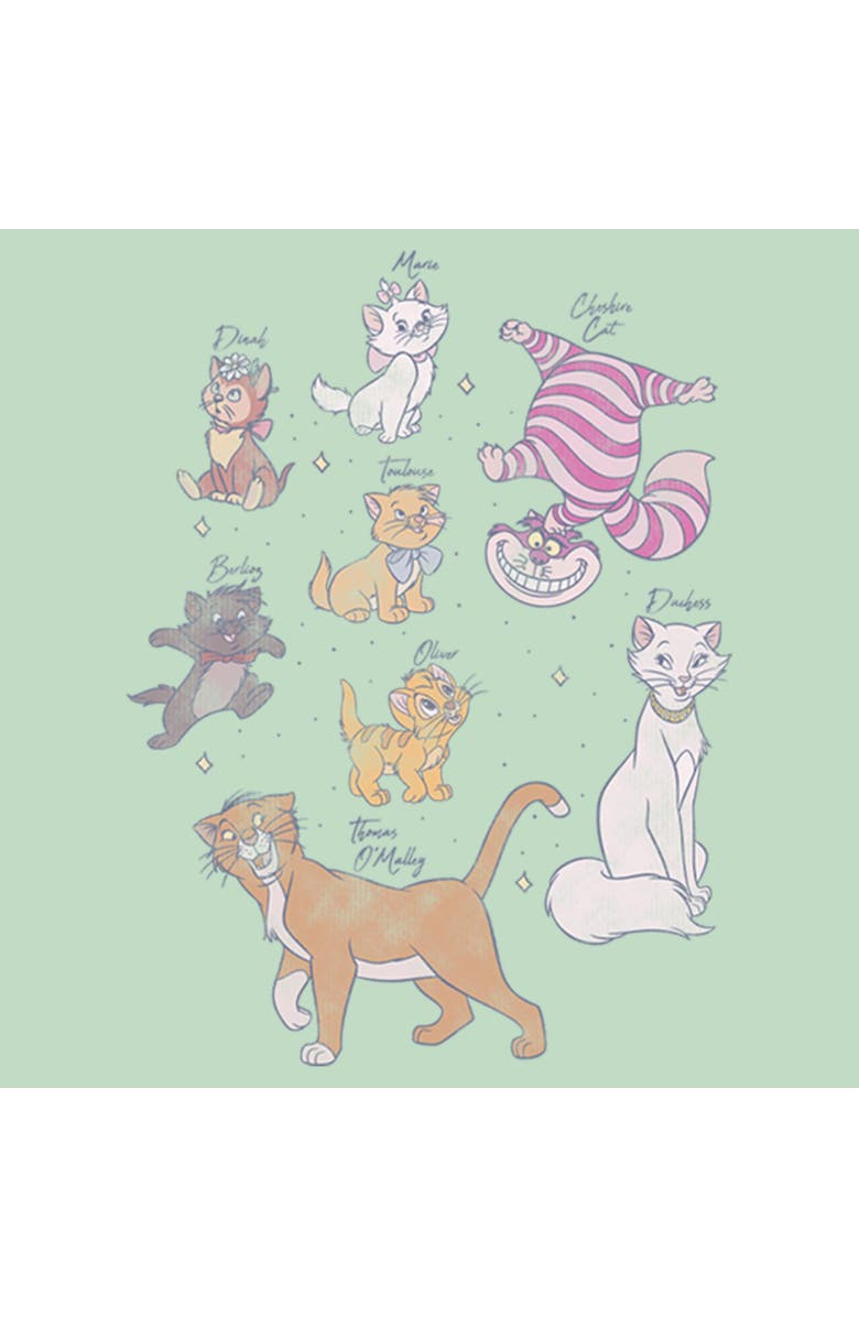 Disney Girl's Disney Adorable Classic Kitties Graphic T-Shirt, Alternate, color, Mint
