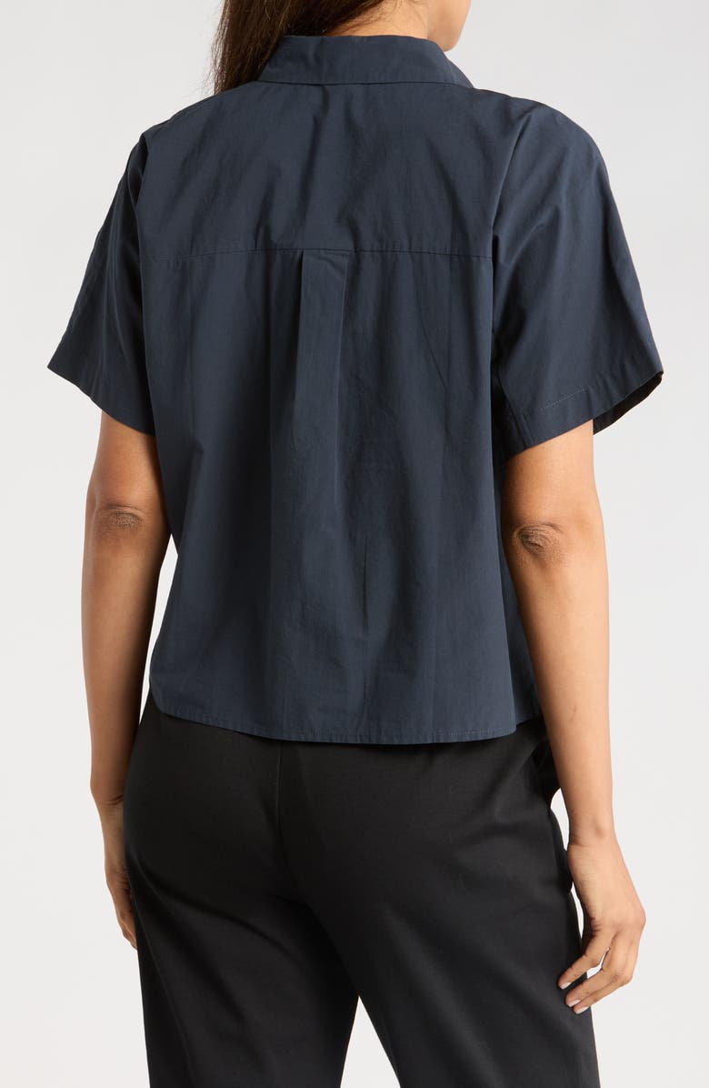 Eileen Fisher Classic Organic Cotton Button-Up Shirt, Alternate, color,