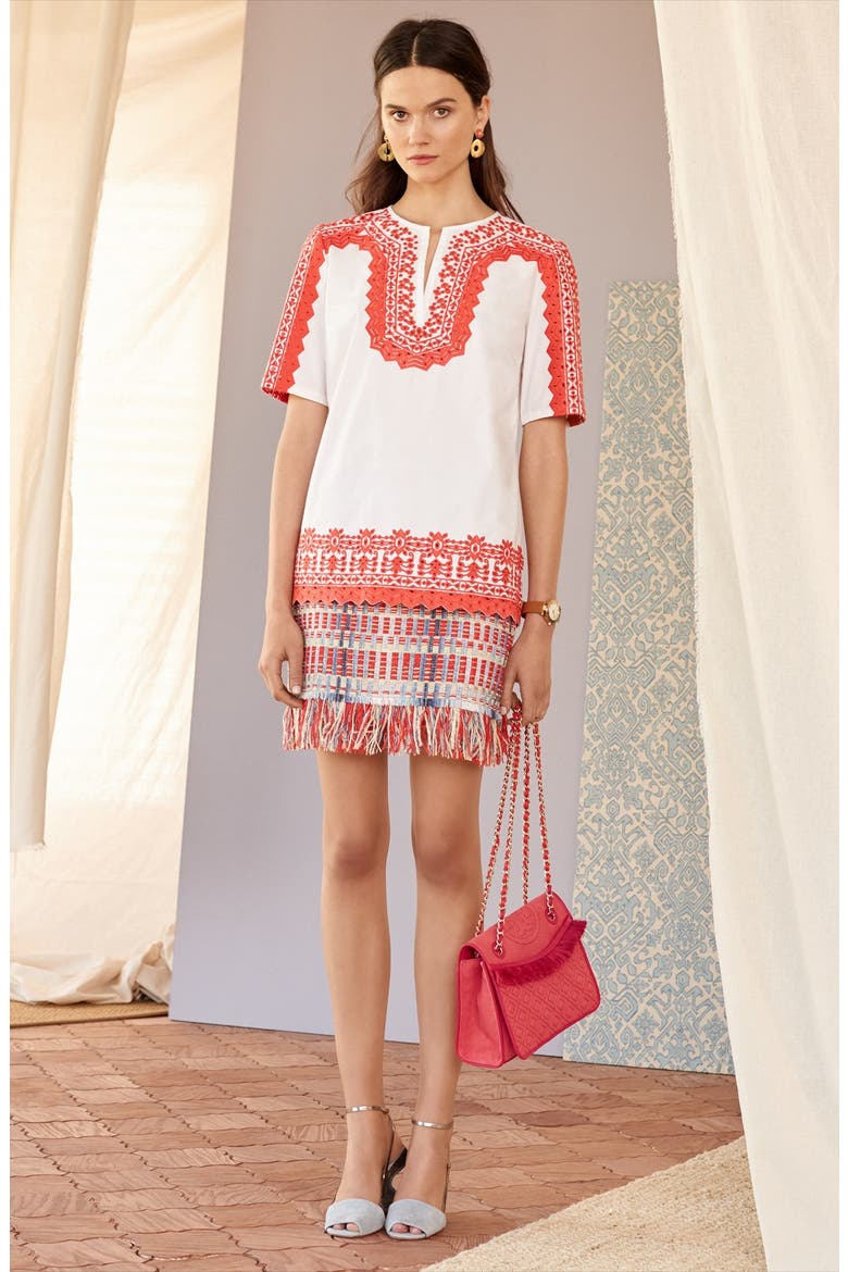 'Tara' Woven Tweed Miniskirt, Alternate, color, INDIGO LUREX TWEED
