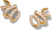 Nadri Bonne Anne Cubic Zirconia Ribbon Stud Earrings