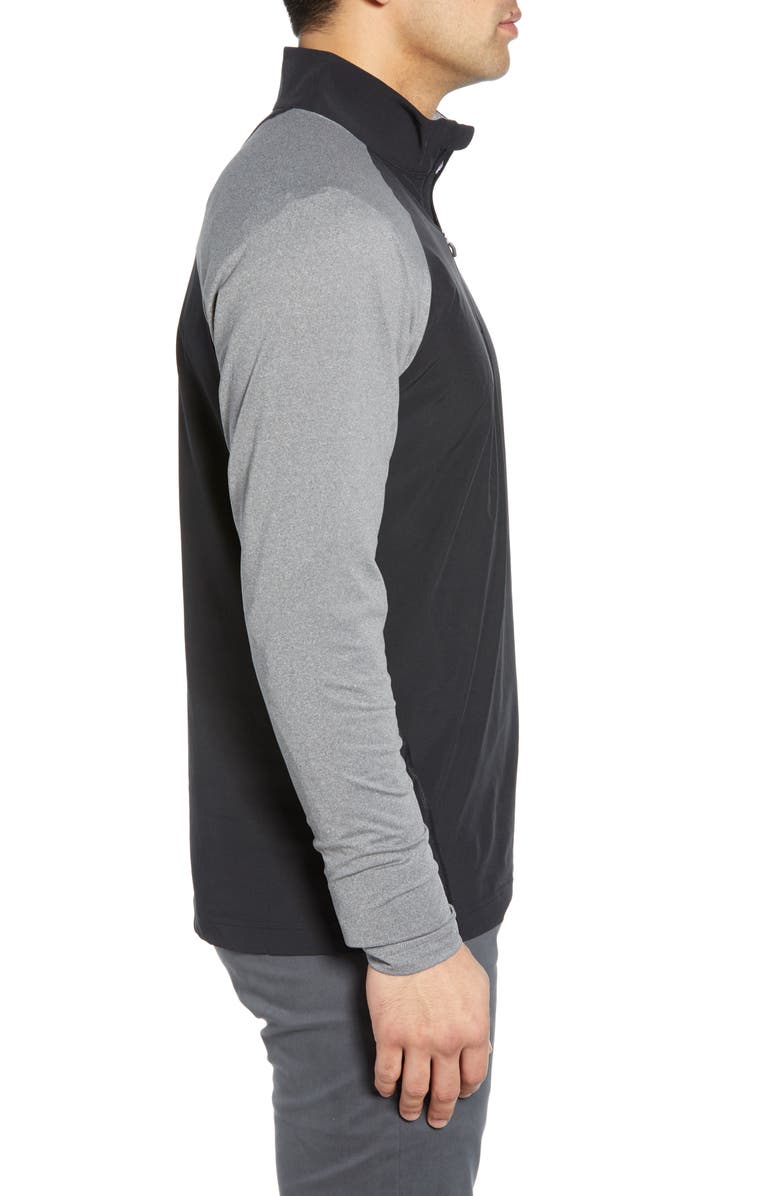 Cutter & Buck Response Hybrid Overknit Quarter Zip Pullover, Alternate, color,