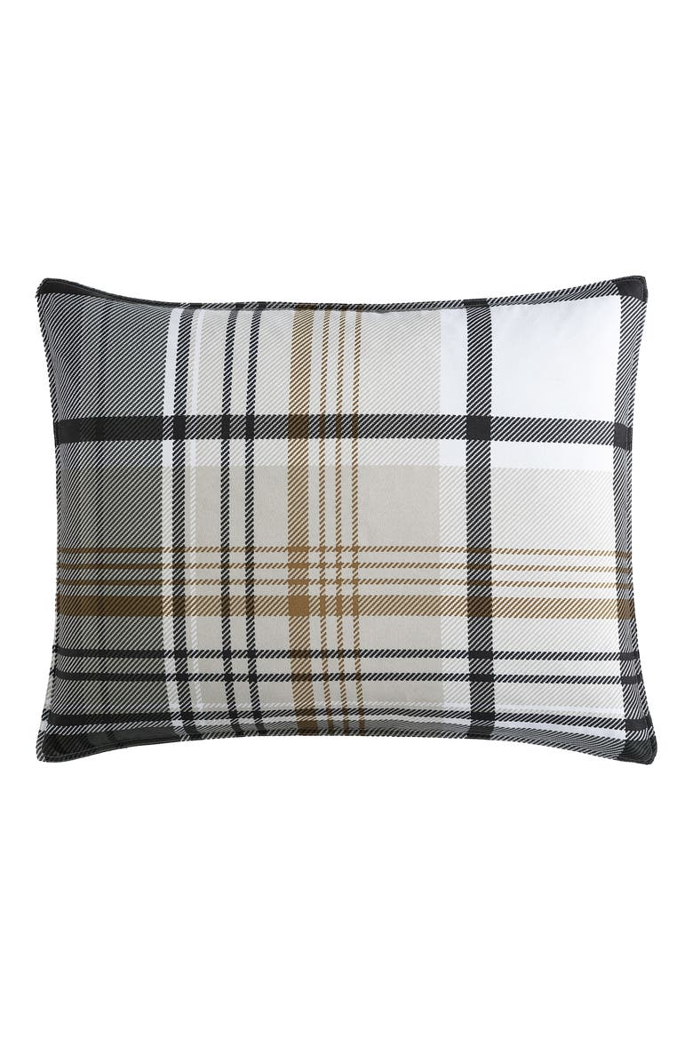 Normandy Plaid Comforter Set, Alternate, color, BLACK