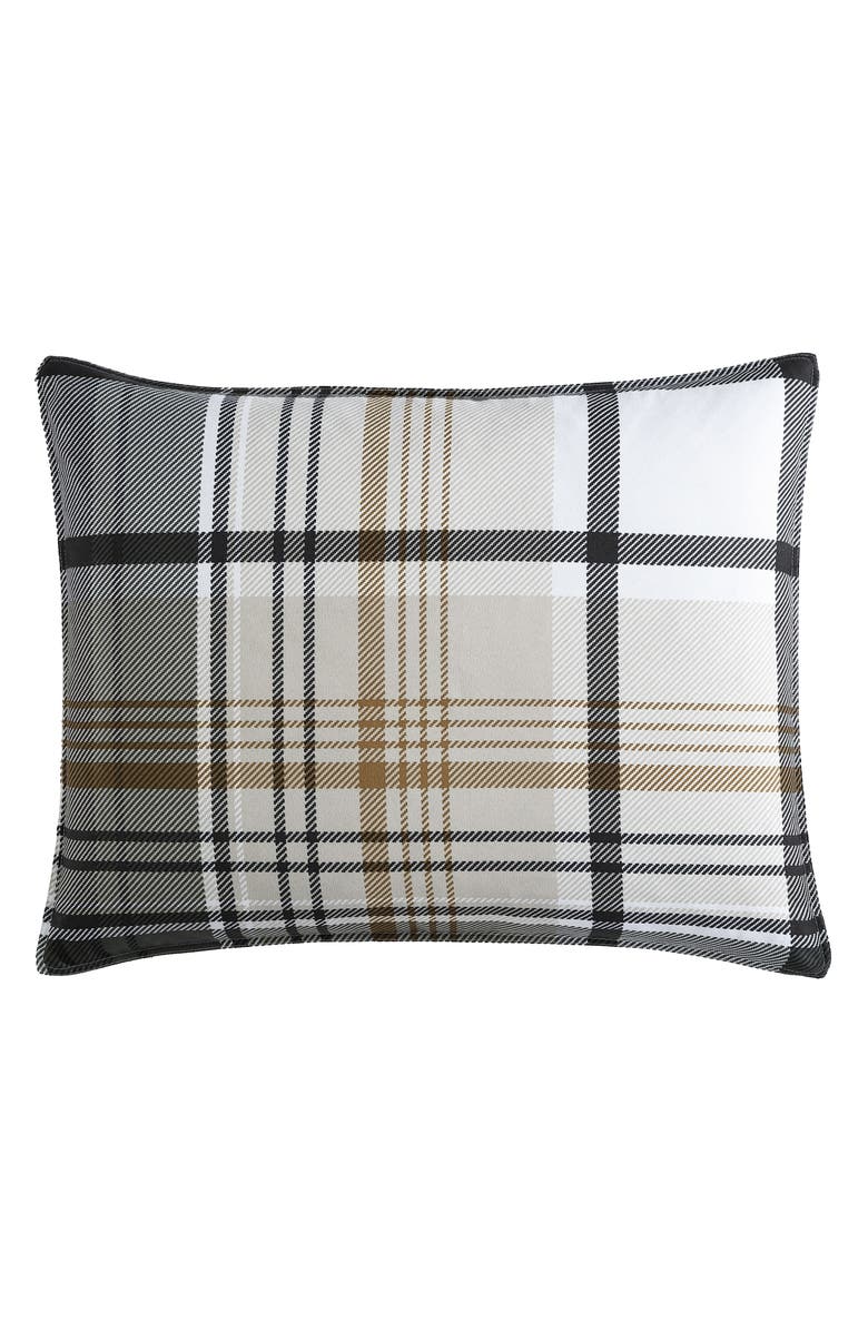 Eddie Bauer Normandy Plaid Comforter Set, Alternate, color, Black