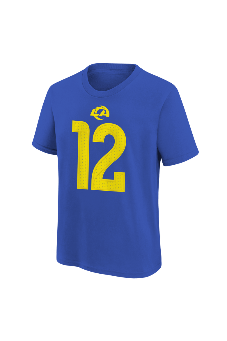 Youth Nike Puka Nacua Royal Los Angeles Rams Name & Number T-Shirt, Alternate, color, Royal