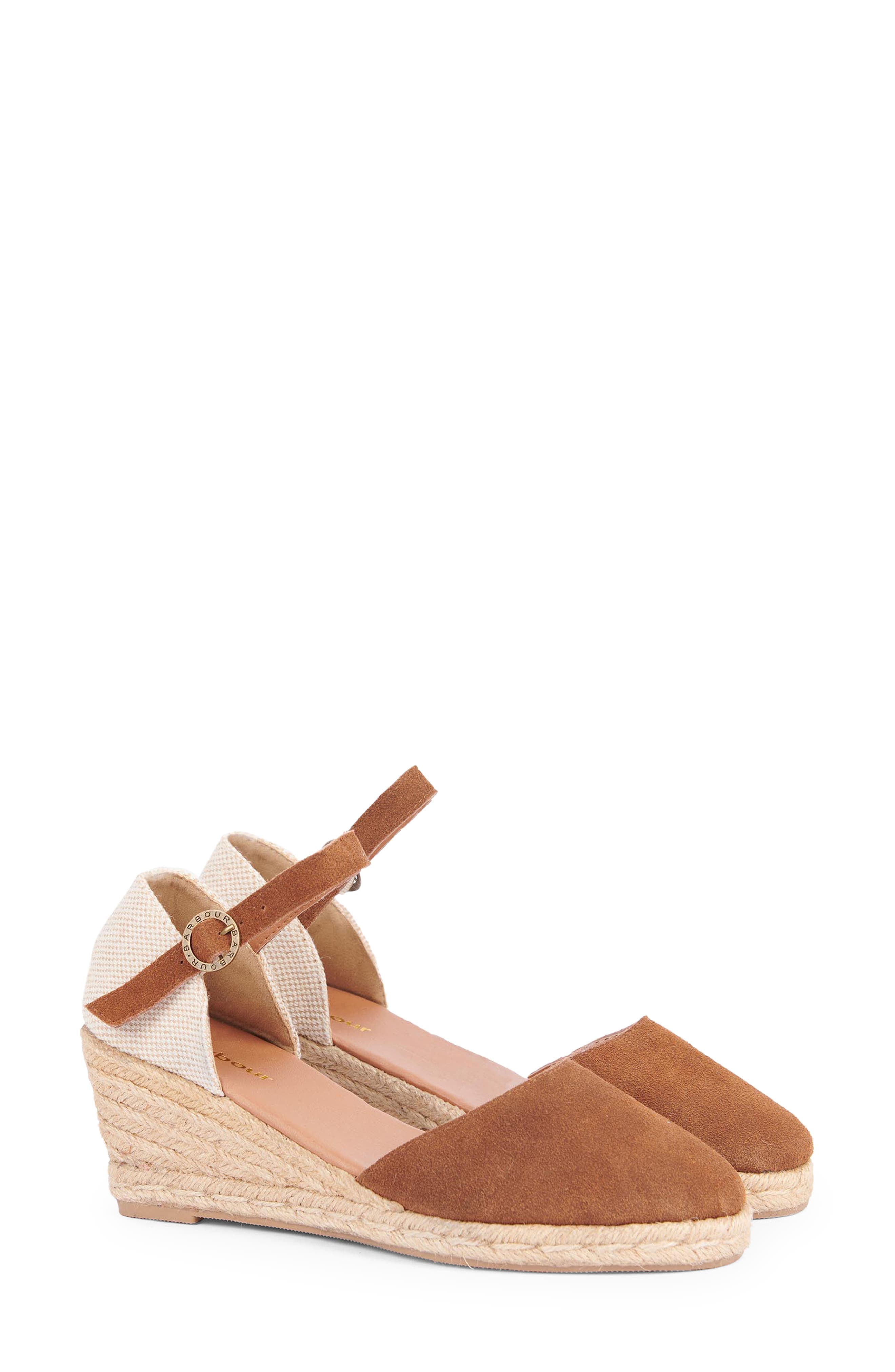 Barbour Heidi Espadrille Wedge Sandal, Main, color, 