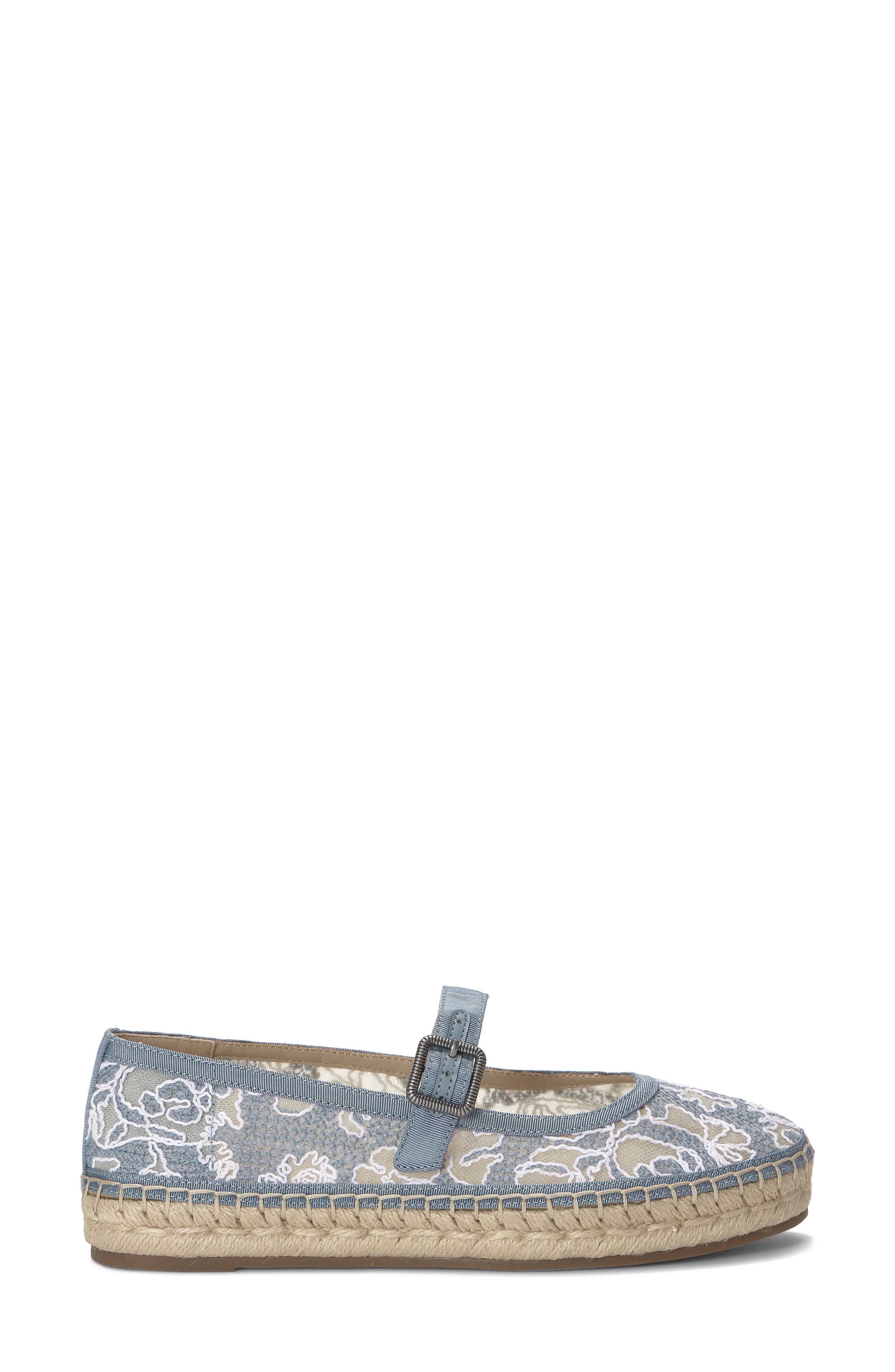 Lucky Brand Orlyna Espadrille Mary Jane Flat, Alternate, color, Blue/ Bone Light Grey