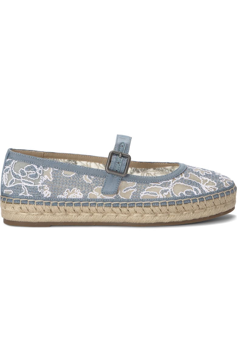 Lucky Brand Orlyna Espadrille Mary Jane Flat, Alternate, color, Blue/ Bone Light Grey