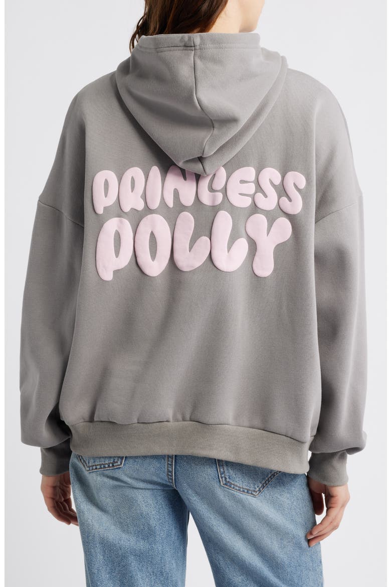 Graphic Print Logo Hoodie, Alternate, color, CHARCOAL
