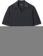 rag & bone Conrad Silk & Cotton Johnny Collar Polo