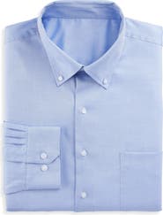Oak Hill Premium by DXL Big & Tall Pinpoint Dress Shirt