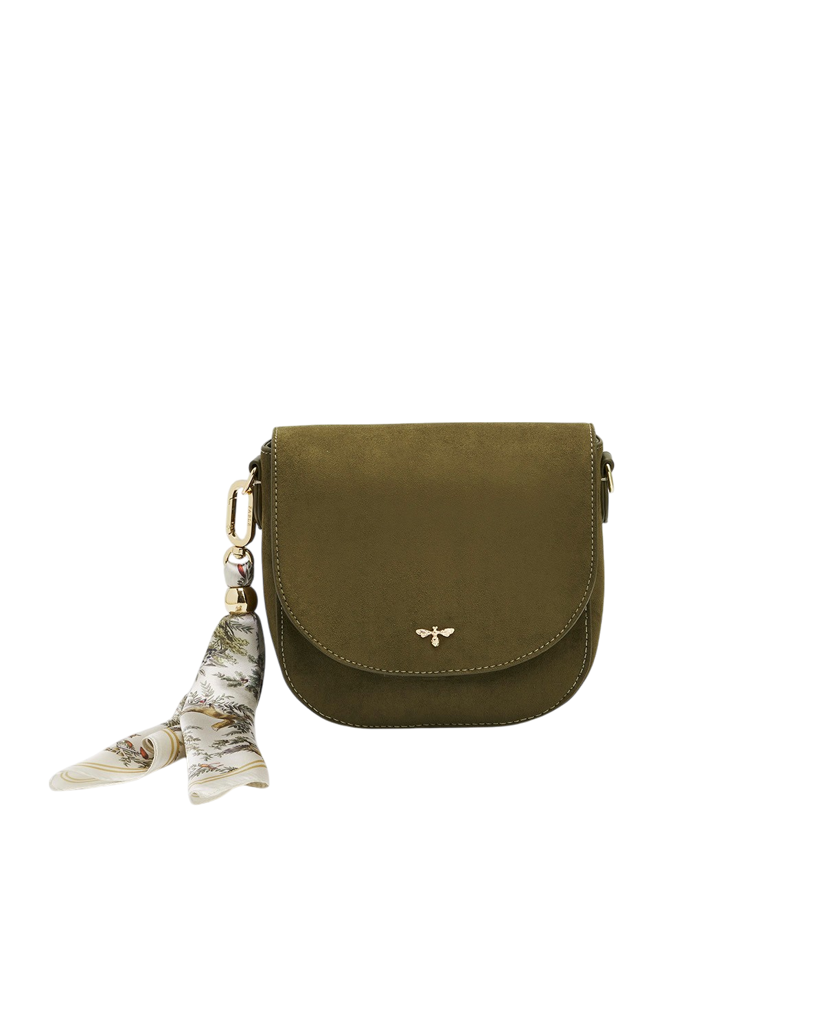 Beth Faux Suede Saddle Purse, Alternate, color, Khaki