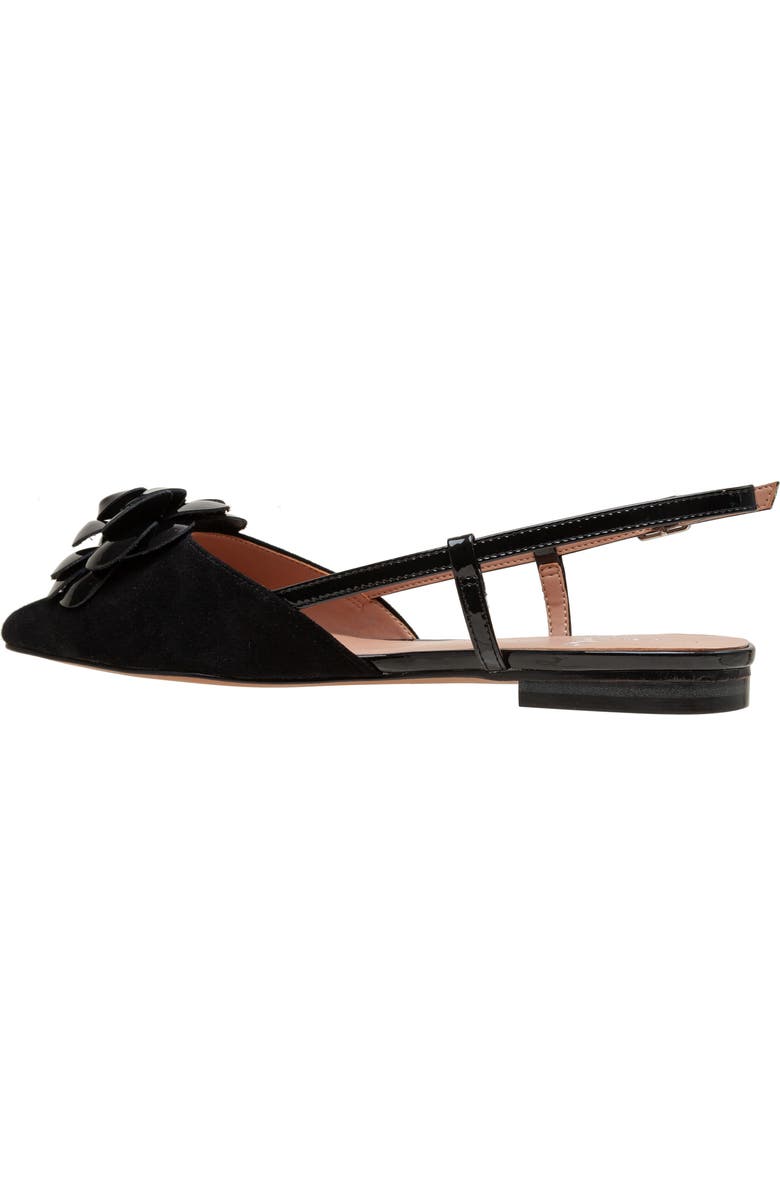 Linea Paolo Cammy Slingback Pointed Toe Flat, Alternate, color, Black Ii