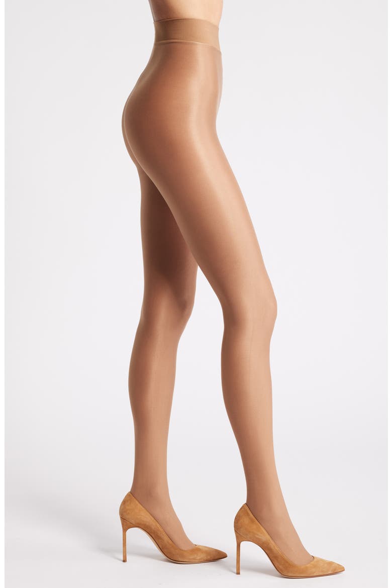 Liquid Metal High Waist Tights, Main, color, TAN