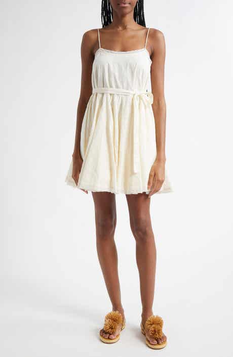 Ulla Johnson Beatriz Dot Jacquard Cotton Dress
