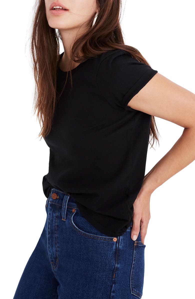 Madewell Northside Vintage Tee, Alternate, color, True Black