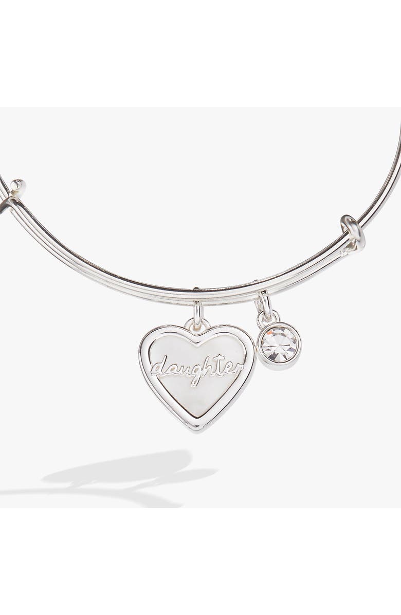 Alex and Ani Daughter Bangle Bracelet, Alternate, color, Silver