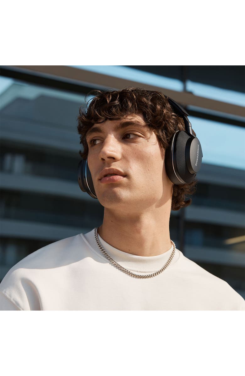 Bowers & Wilkins Px7 S2e Wireless Noise Canceling Bluetooth Over-Ear Headphones, Alternate, color, Black