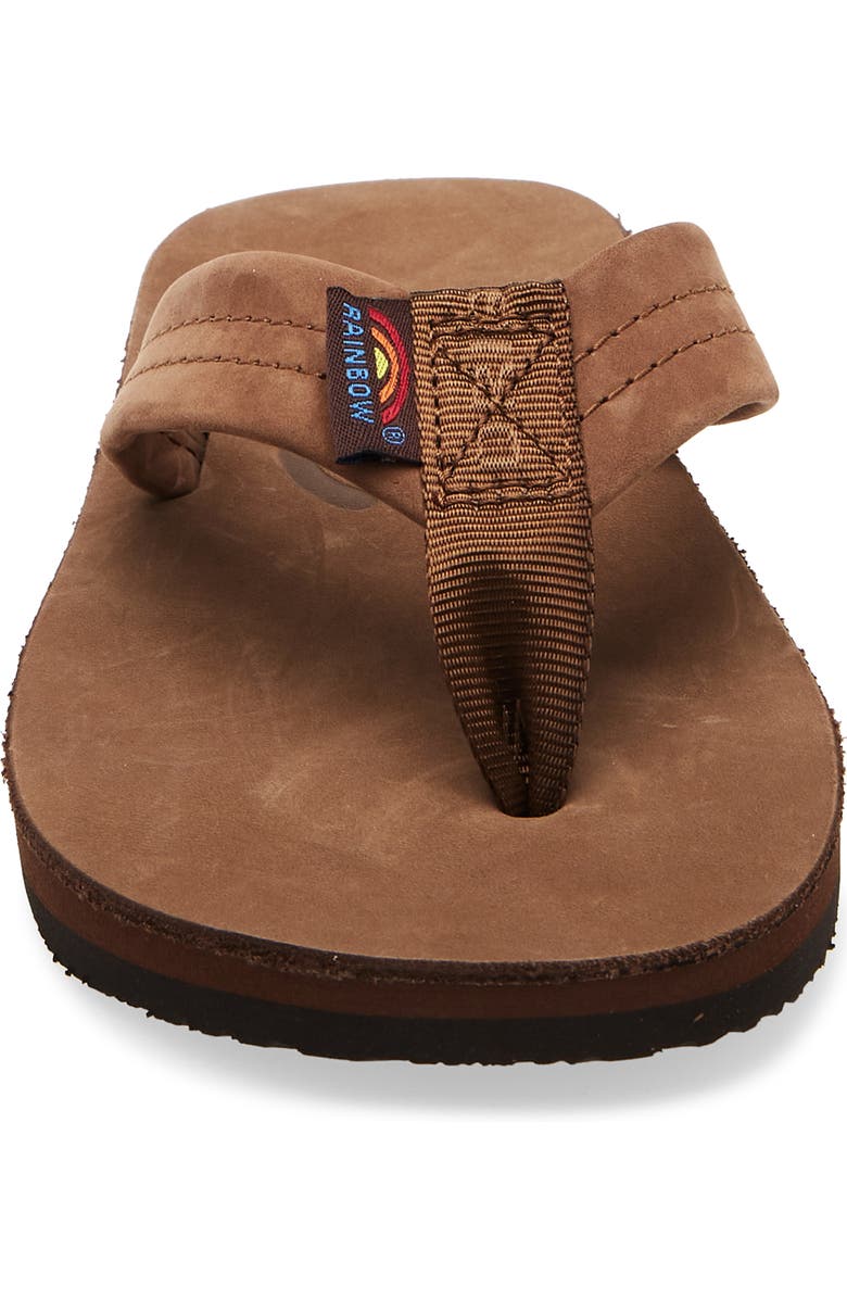 Rainbow<sup>®</sup> Rainbow Wide Strap Flip Flop, Alternate, color, Dark Brown