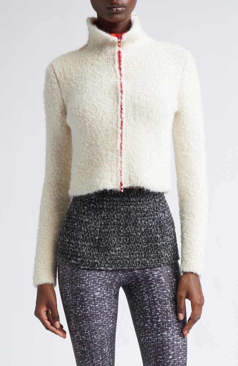 DIESEL<sup>®</sup> M-Eleonere Alpaca Blend Zip Cardigan, Main, color, Ivory