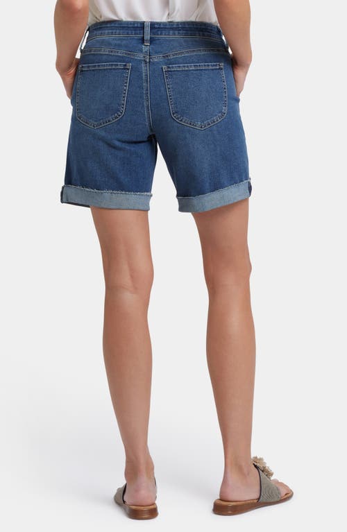 Nydj Diana Relaxed Fit Cuffed Shorts In Valencia Surf