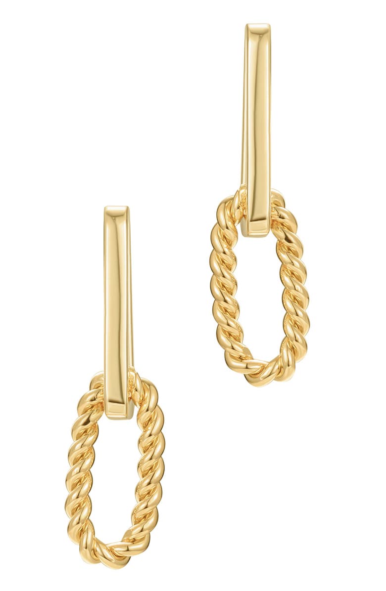 st. Moran Mixed Link Drop Earrings, Alternate, color, Gold