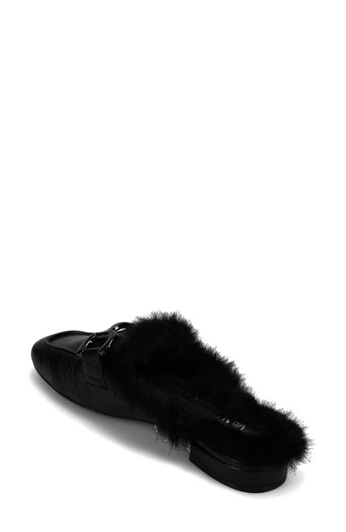 Vaneli Skyla Faux Fur Lined Mule In Black