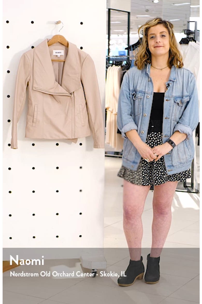 BB Dakota Up to Speed Faux Leather Moto Jacket video