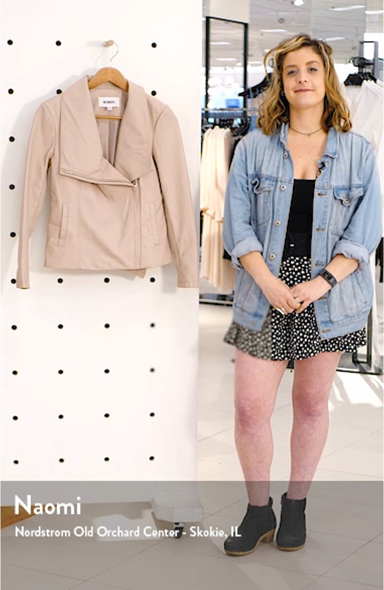 BB Dakota Up to Speed Faux Leather Moto Jacket, sales video thumbnail