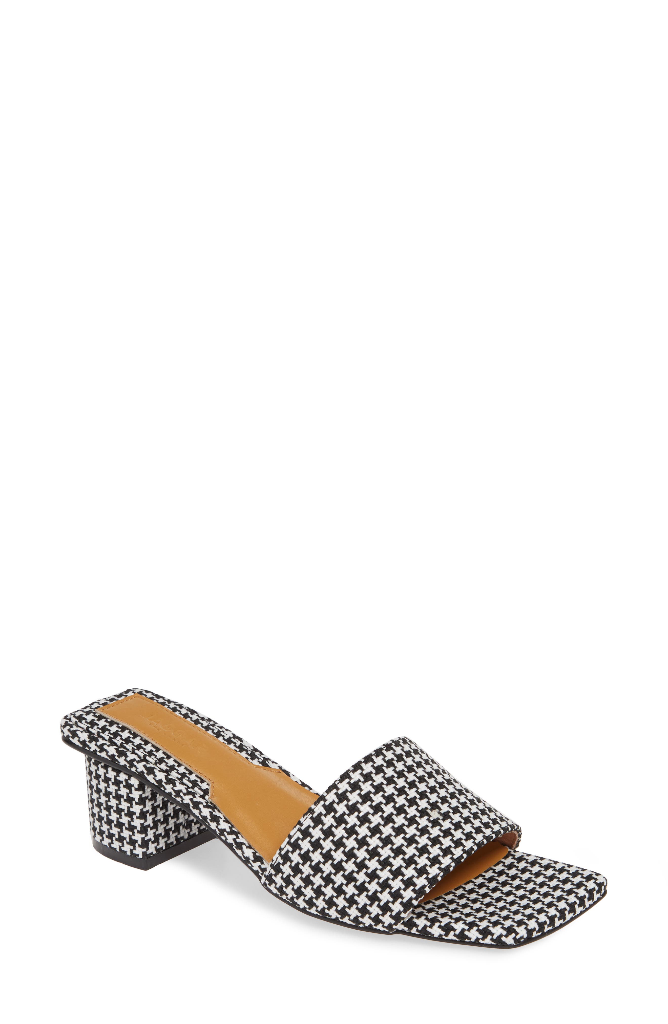 JAGGAR Meadow Houndstooth Slide Sandal, Main, color, 