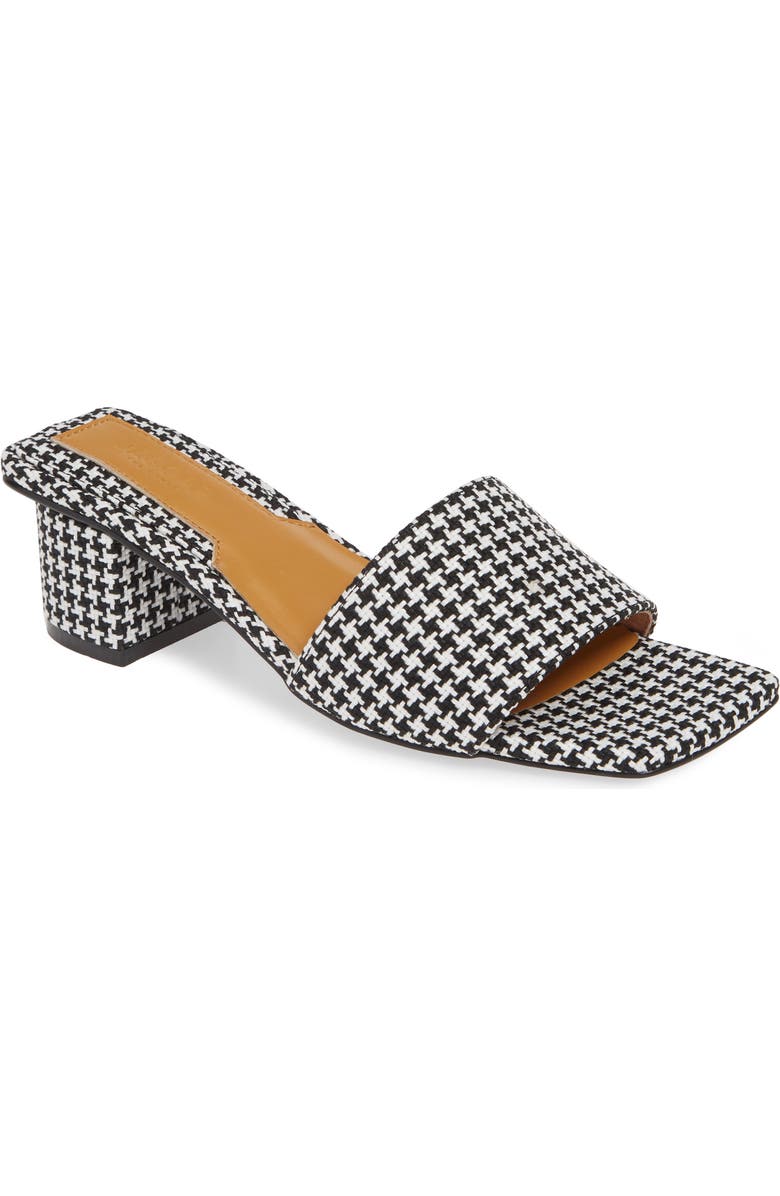 JAGGAR Meadow Houndstooth Slide Sandal, Main, color,