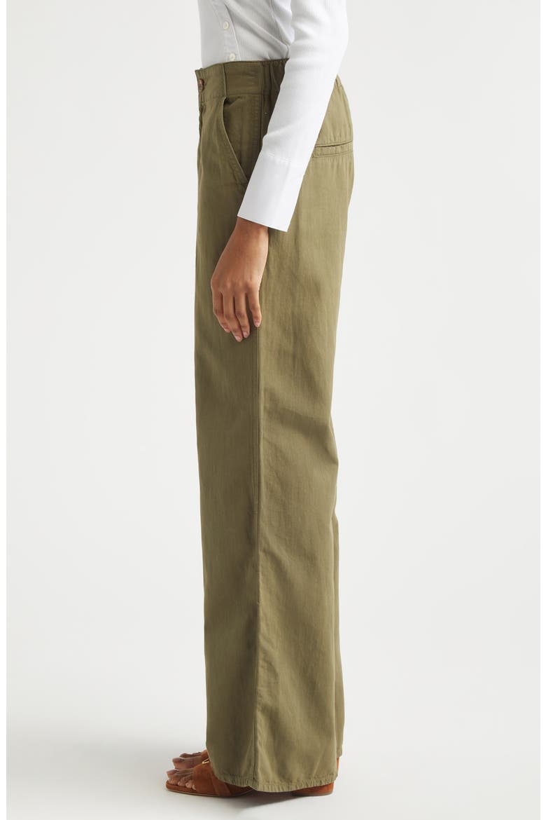Kasey Wide Leg Pants, Alternate, color, ARMY