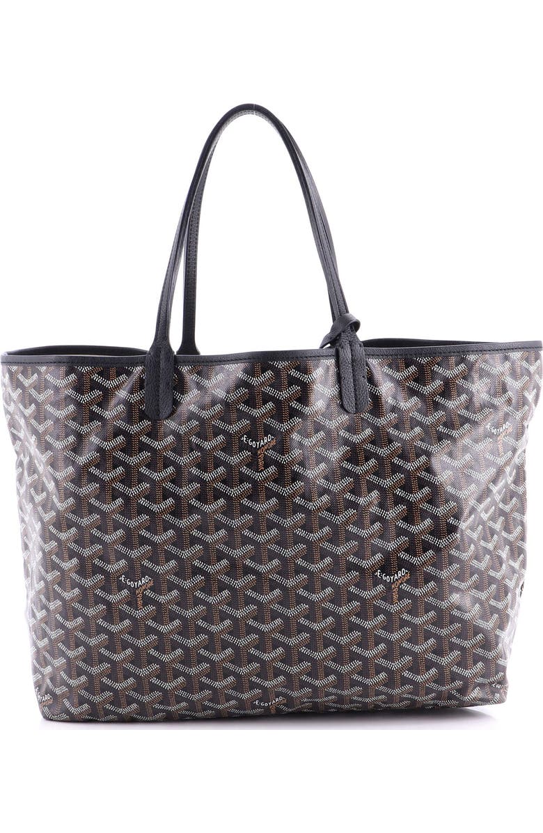 Pre-Owned Goyard Saint Louis Tote Coated Canvas PM, Main, color, Black