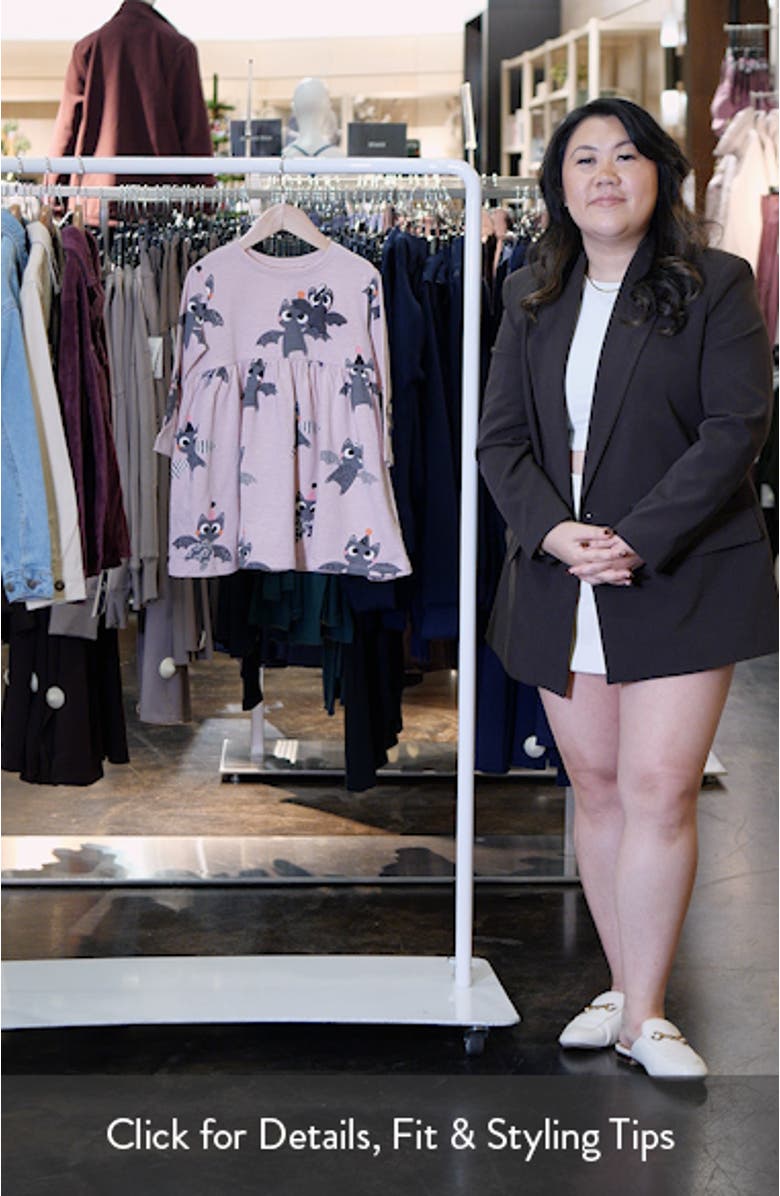 Kids' Bat Long Sleeve Jersey Dress, sales video thumbnail