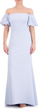 Eliza J Beaded Off the Shoulder Gown