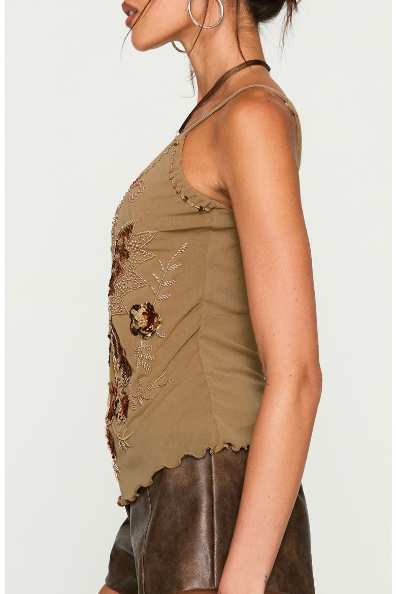 Start of Summer Sequin Camisole, Alternate, color, BROWN