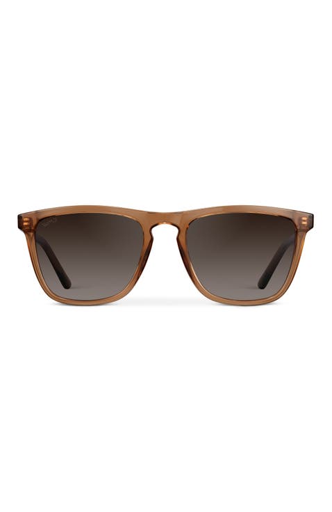 Wesley - 53mm Modern Rectangular Polarized Sunglasses
