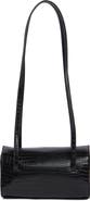 BCBG Mini Croc Embossed Faux Leather Barrel Bag
