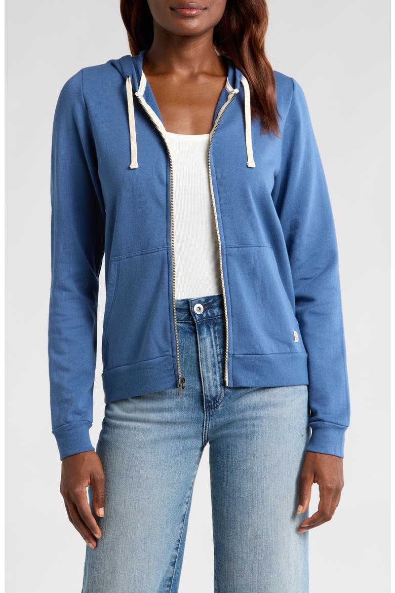 Afternoon Full Zip Hoodie, Main, color, FADED NAVY